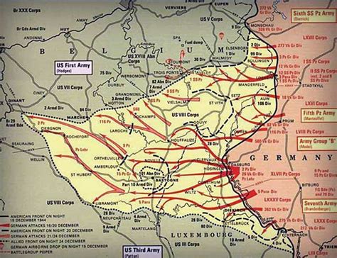 Map of the Battle of the Bulge